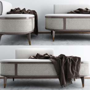 新中式贵妃椅3D模型下载